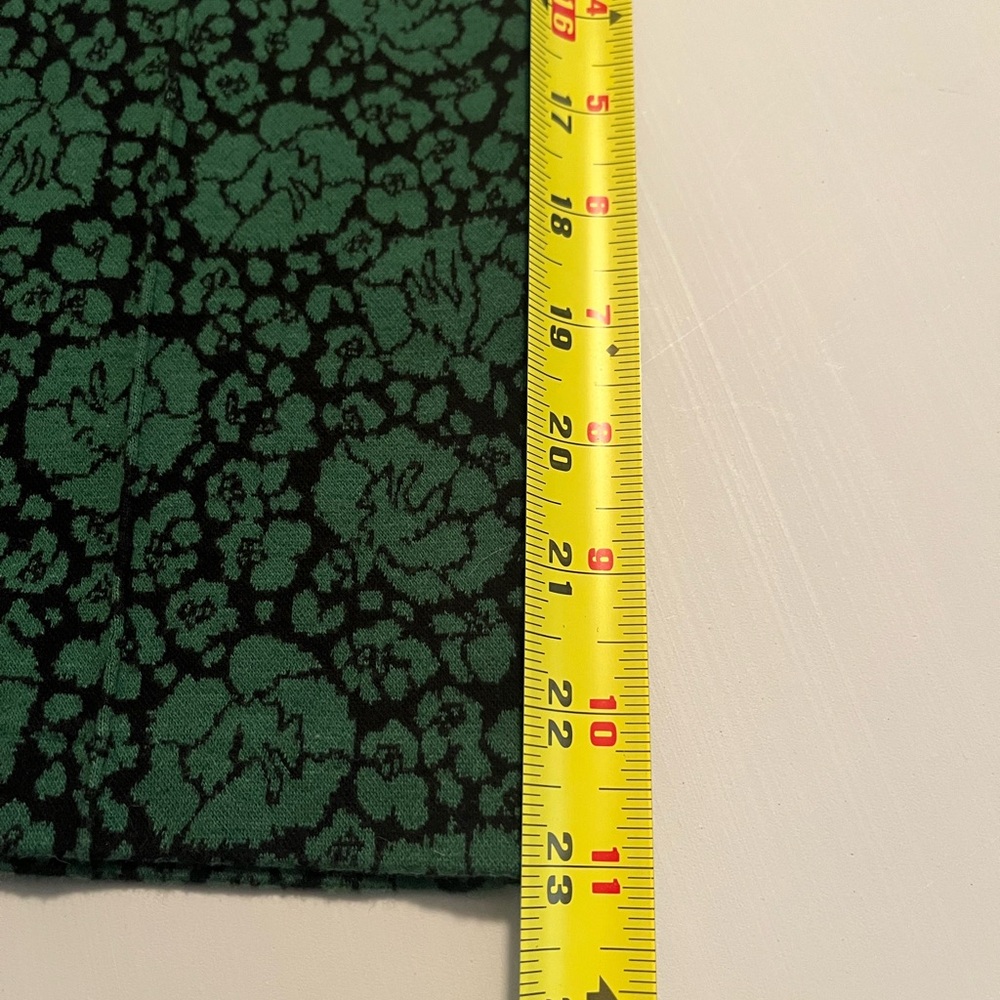 Philosophy Women's Pull On Point Knit Green and Black Floral Pants Medium - Picture 5 of 8